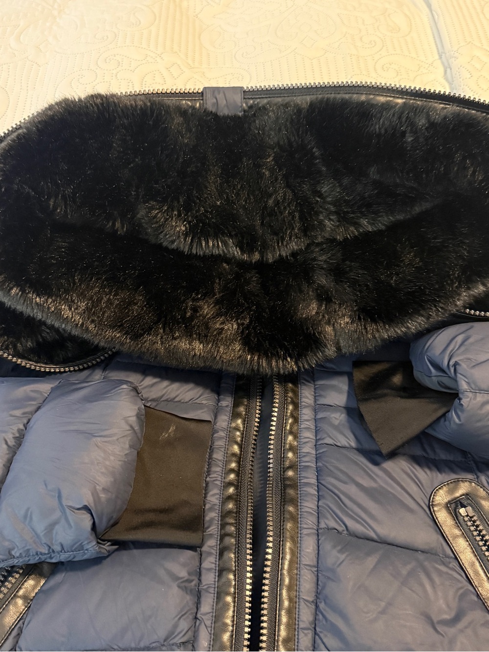Pajar Navy Quilted Hooded Ski Jacket - Picture 7 of 16
